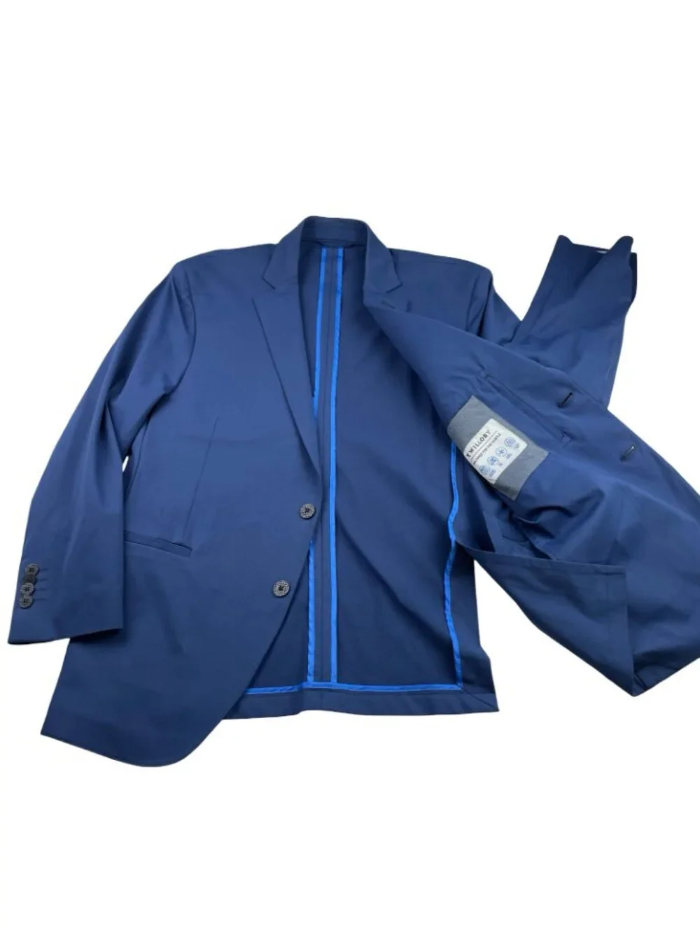 Twillory Men’s Performance Stretch Travel 2-Button Blazer Blue • 42S US